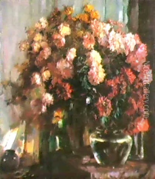 Blumenstilleben. Um 1925/26 Oil Painting - Alexander Max Koester