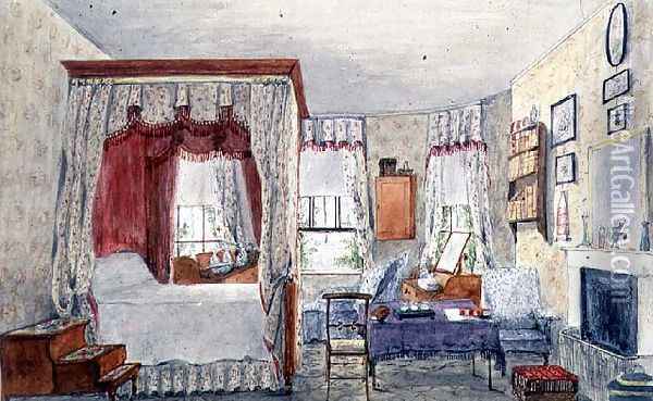 Julia's Bedroom at Holywell, 1847 Oil Painting - Lili Cartwright