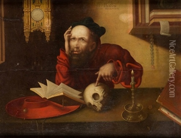 San Jeronimo Oil Painting - Joos Van Cleve