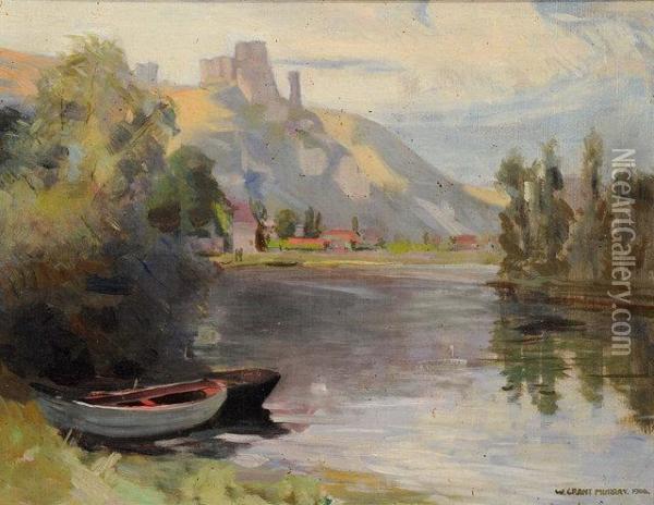 Chateau Gaillard At Les Andelys On The Seine Oil Painting - William Grant Murray