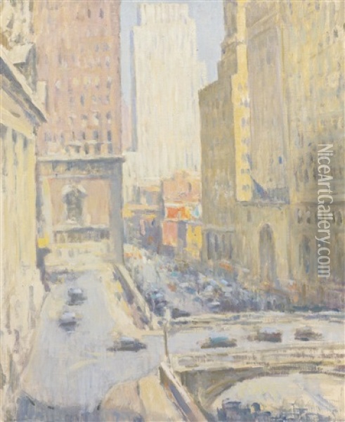 42nd Street & Park Avenue Oil Painting - Edmund William Greacen