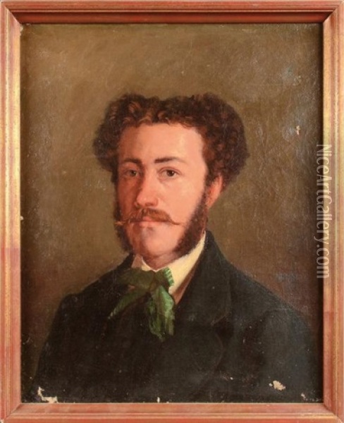 Portrait D'homme De Qualite Oil Painting - Eugenie Alexandrine Marie Salanson