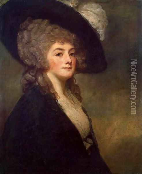 Portrait of Mrs Harriet Greer Oil Painting - George Romney