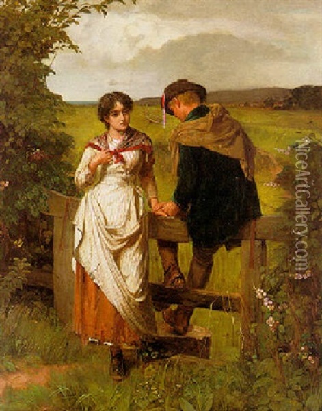 The Girl I Left Behind Me Oil Painting - William Holyoake