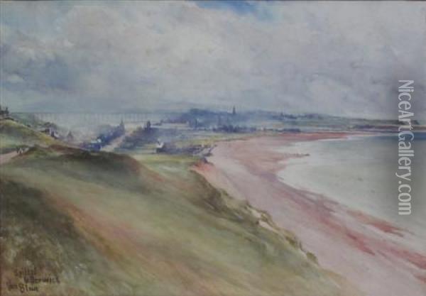 The Spittal And Berwick From The South Oil Painting - John Blair