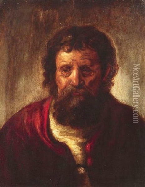 Portrat Eines Bartigen Herrn Oil Painting -  Rembrandt van Rijn