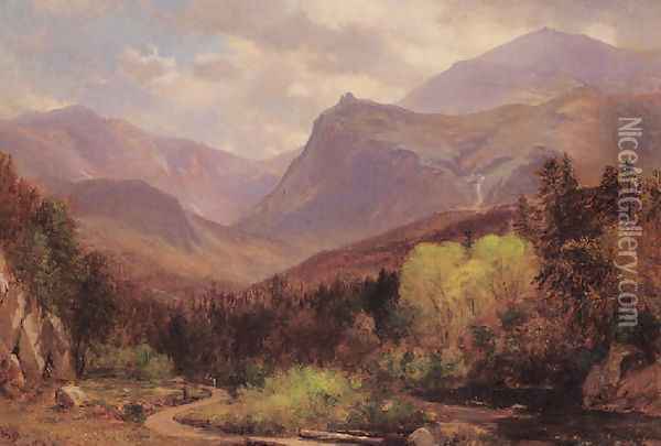 Tuckerman's Ravine and Mount Washington Oil Painting - Samuel Lancaster Gerry