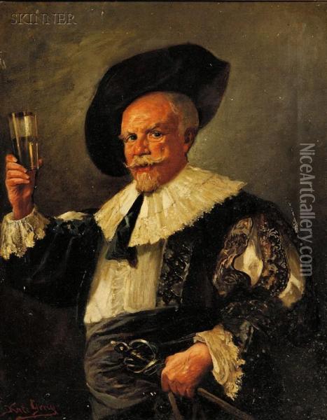 Portrait Of A Dutch Gentleman Oil Painting - Kate Newenham Gray