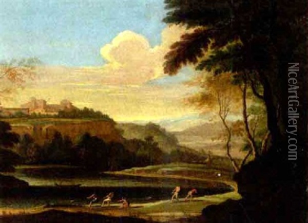 Classical Landscape Oil Painting - Jan Frans van Bloemen