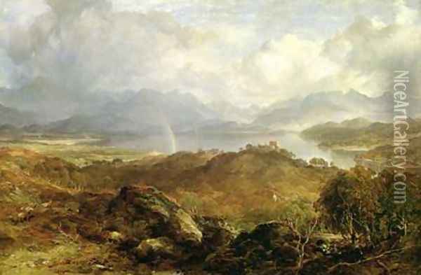 My Hearts in the Highlands 1860 Oil Painting - Horatio McCulloch