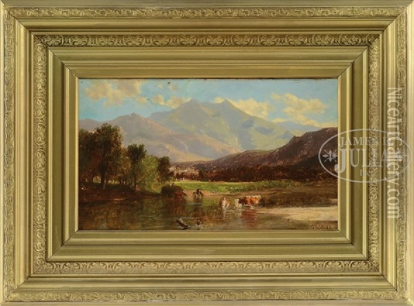 Mt Washington New Hampshire Oil Painting - Samuel Lancaster Gerry