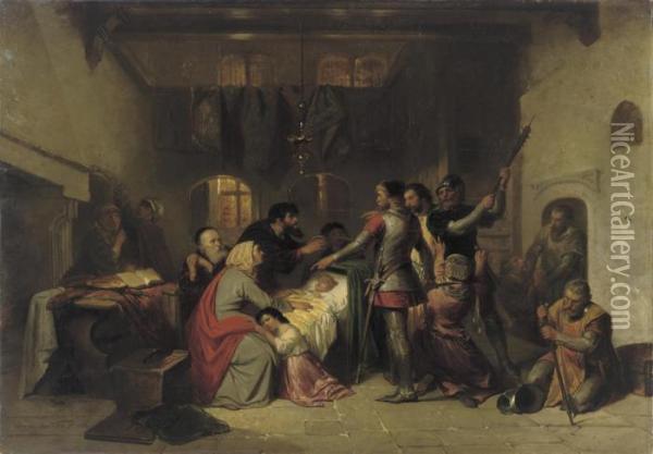 The Arrest Oil Painting - Herman Frederik Carel ten Kate