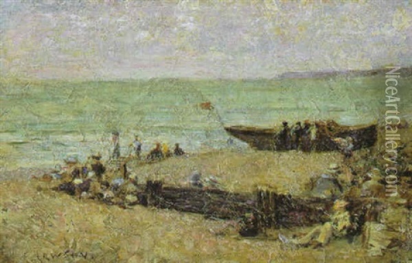 Bay Shore Oil Painting - Ernest Lawson