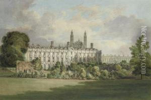 Clare Hall, Cambridge Oil Painting - Henry Sargant Storer