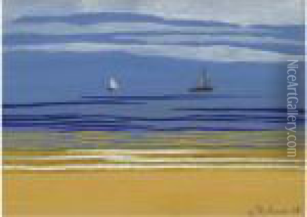 Marine Avec Bateaux A Voiles Oil Painting - Leon Spilliaert