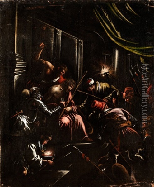 Geisselung Christi Oil Painting - Francesco Bassano