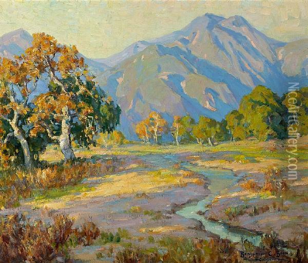 A California Autumn Oil Painting - Benjamin Chambers Brown