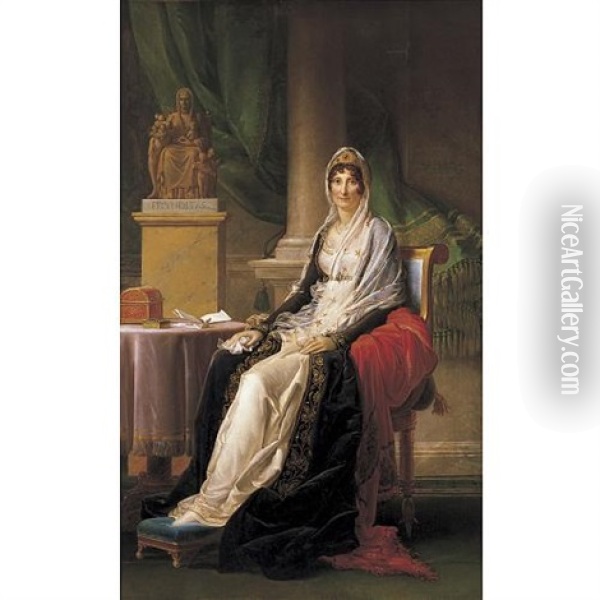Portrait Of Madame Mere Oil Painting - Francois Pascal Simon Gerard