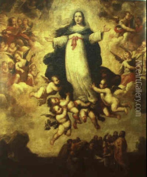 La Ascension De La Vrgen Oil Painting - Juan de las Roelas