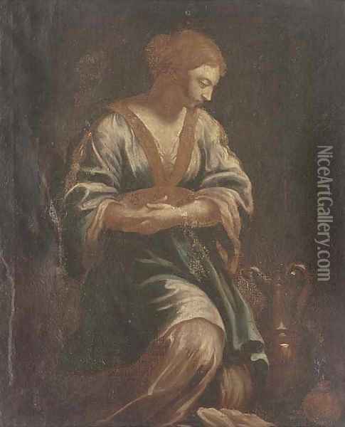 Saint Mary Magdalene Oil Painting - Ippolito Scarsella (see Scarsellino)