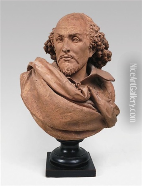 Buste De William Shakespeare Oil Painting - Albert Ernest Carrier-Belleuse