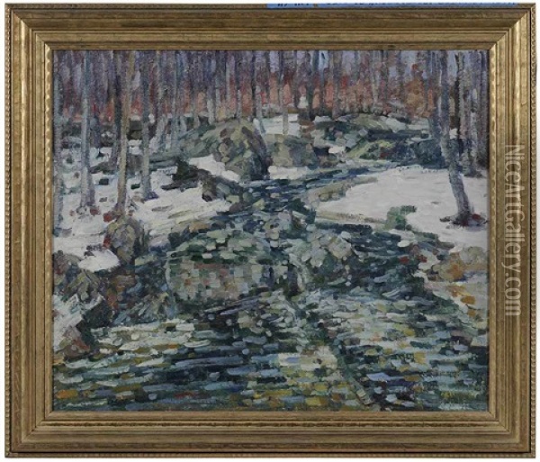 Winter Abstraction Oil Painting - Charles Salis Kaelin