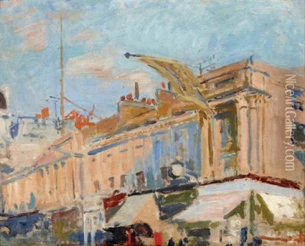 Regent Street, Londres Oil Painting - Jacques-Emile Blanche