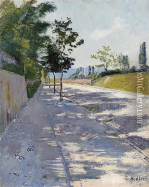 Strasse Von St. Georges Bei Genf Oil Painting - Ferdinand Hodler