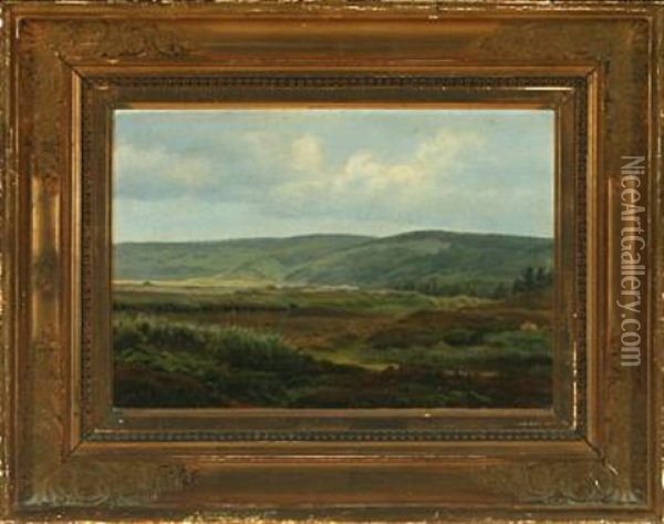 View From Svinklov Oil Painting - Harald Frederick Foss