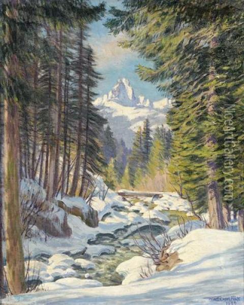 Im Turbachtal Bei Gstaad Oil Painting - Waldemar Fink