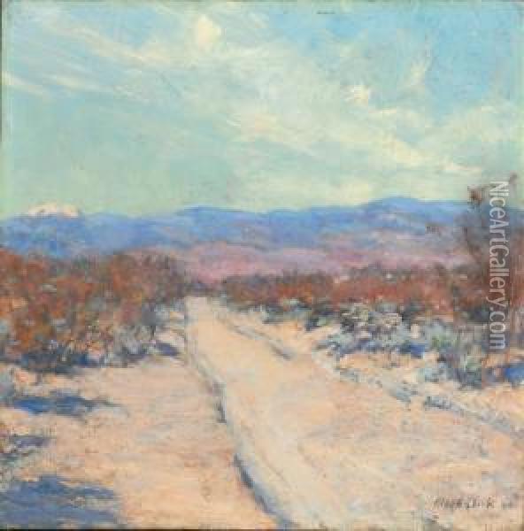 The Desert, Palm Springs, California Oil Painting - Alson Skinner Clark