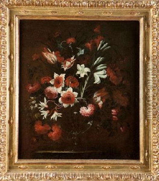 Jarron Con Flores Oil Painting - Jose De Arellano