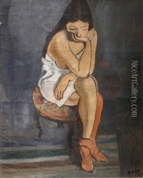Young Girl Oil Painting - Georges (Karpeles) Kars