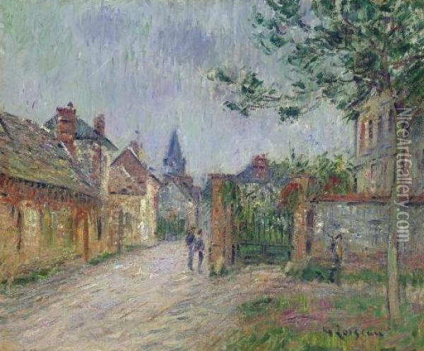 Scene De Village Oil Painting - Gustave Loiseau