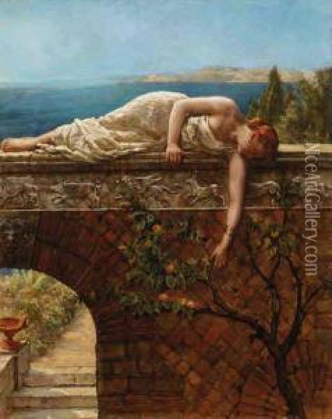 The Daughter Of Eve Oil Painting - John Maler Collier