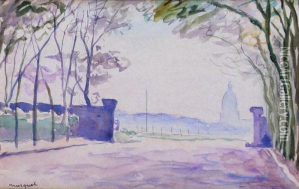 Vue De Boulogne-sur-mer Depuis La Colonne De La Grande Armee Oil Painting - Albert Marquet