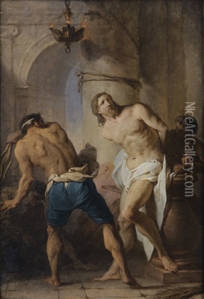 La Flagellation Du Christ Oil Painting - Pierre Hubert Subleyras