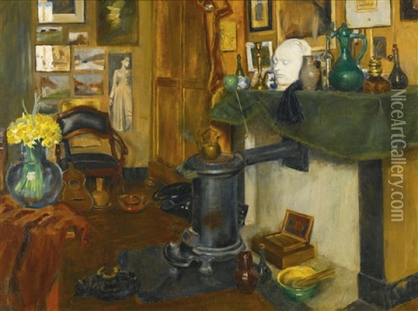 La Chambre De L'artiste Oil Painting - Henri Evenepoel