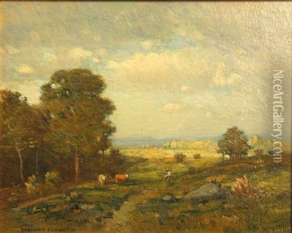 Berkshire Hills Landscape Oil Painting - Benjamin Osro Eggleston