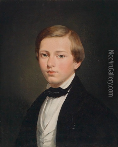 Bildnis Eines Jungen Knaben Oil Painting - Franz Schrotzberg