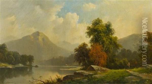 The White Mountains Oil Painting - George Loring Brown