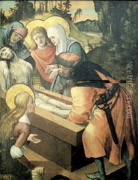Grablegung Christi Oil Painting - Albrecht Duerer