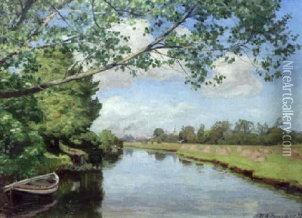 View Of Odense Oil Painting - Hans Andersen Brendekilde