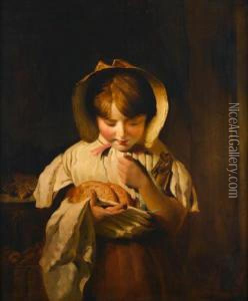 Counting Her Change Oil Painting - William Owen