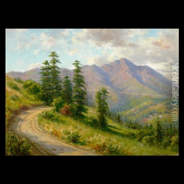 Mt. Tamalpais Oil Painting - Hiram Reynolds Bloomer