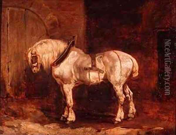 A Cart Horse Oil Painting - Theodore Gericault