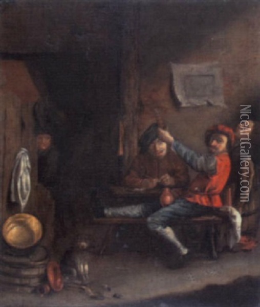 In Der Schenke Oil Painting - Thomas Van Apshoven