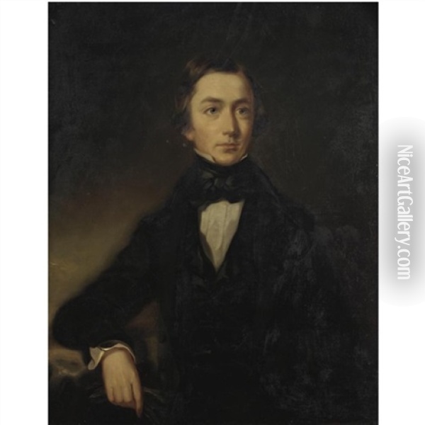 Portrait Of John Billingsley Seymour (1822-1843) Oil Painting - Jane Fortescue Seymour