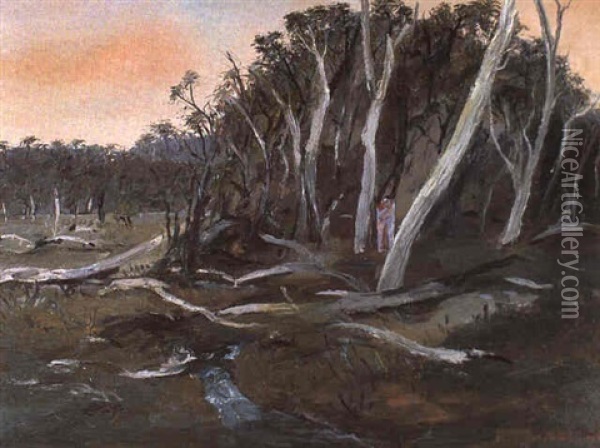 Lovers In The Woods Oil Painting - Arthur Merric Boyd