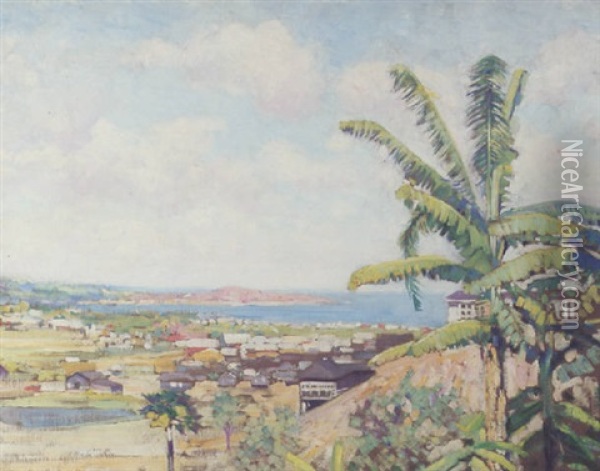 View Of Ancon, Panama (no.6) Oil Painting - Alson Skinner Clark